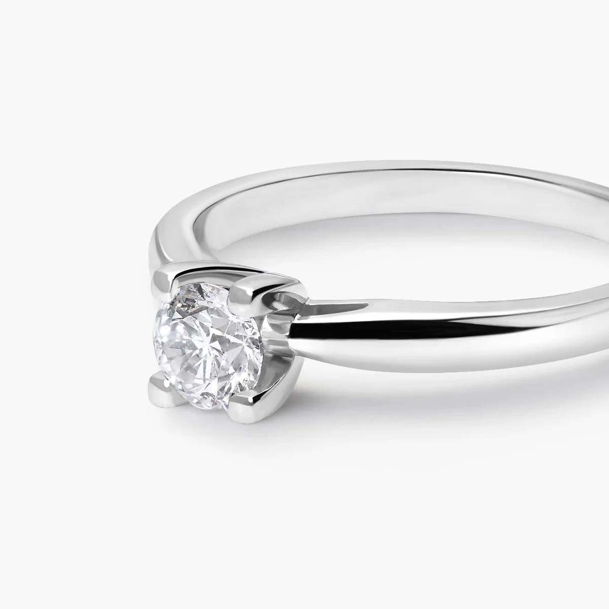 Anillo diamante natural 0.40 ct. oro 18 quilates