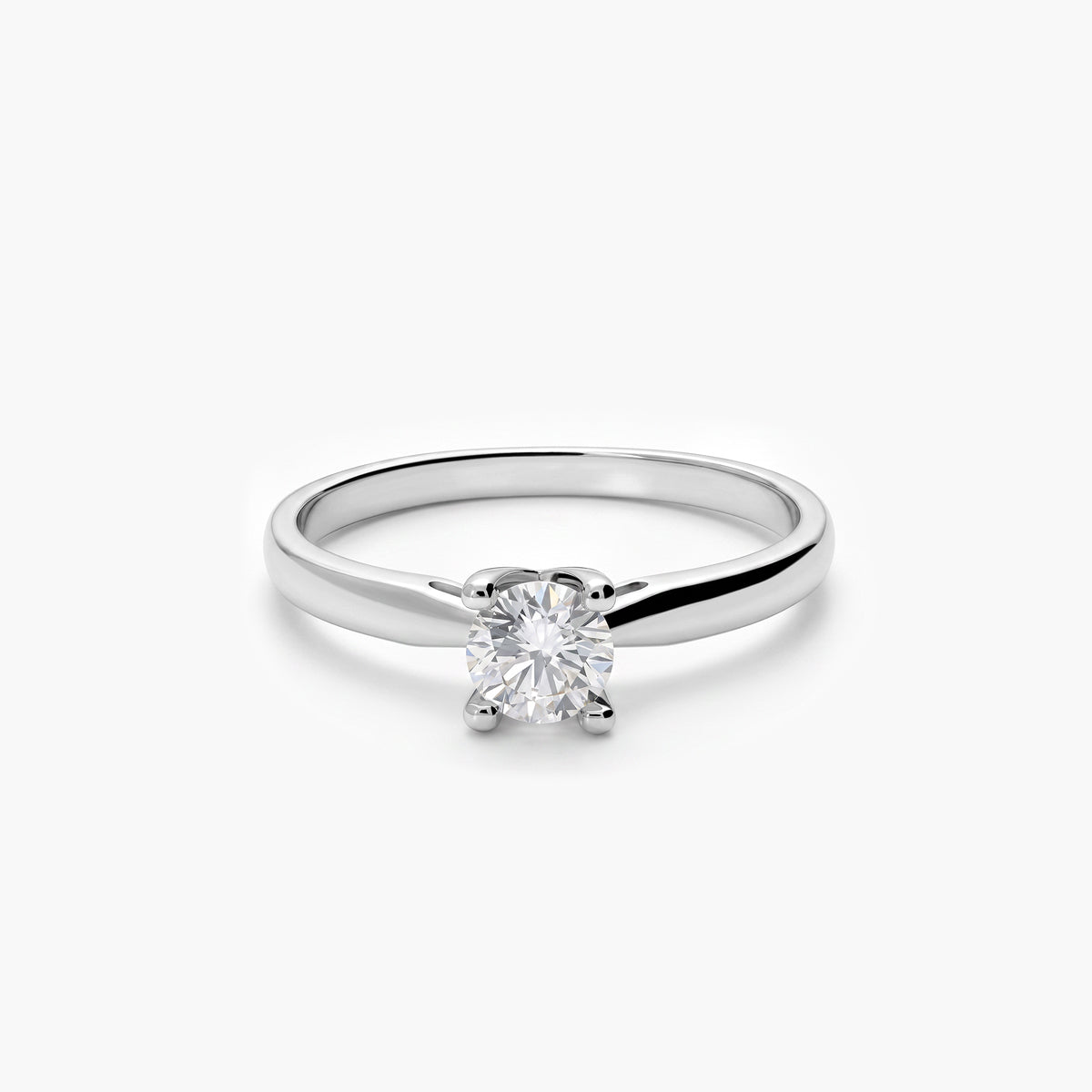 Anillo diamante natural 0.50 ct. oro 18 quilates