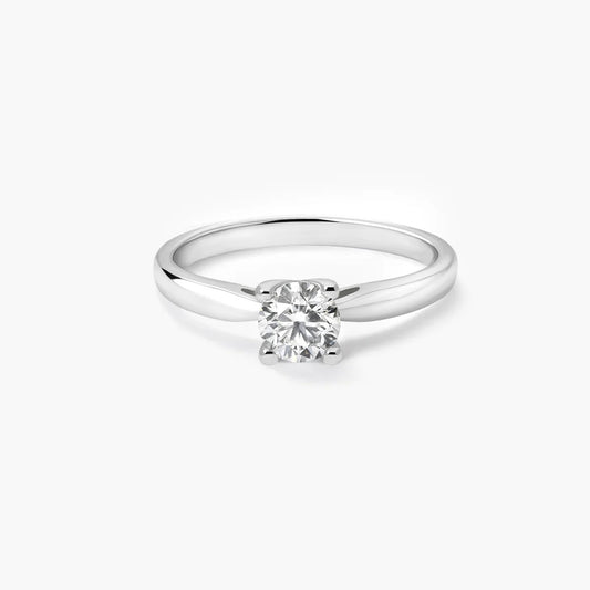 Anillo diamante natural 0.50 ct. oro 18 quilates