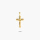 Cruz Cristo palo plano de oro 18K 25 mm