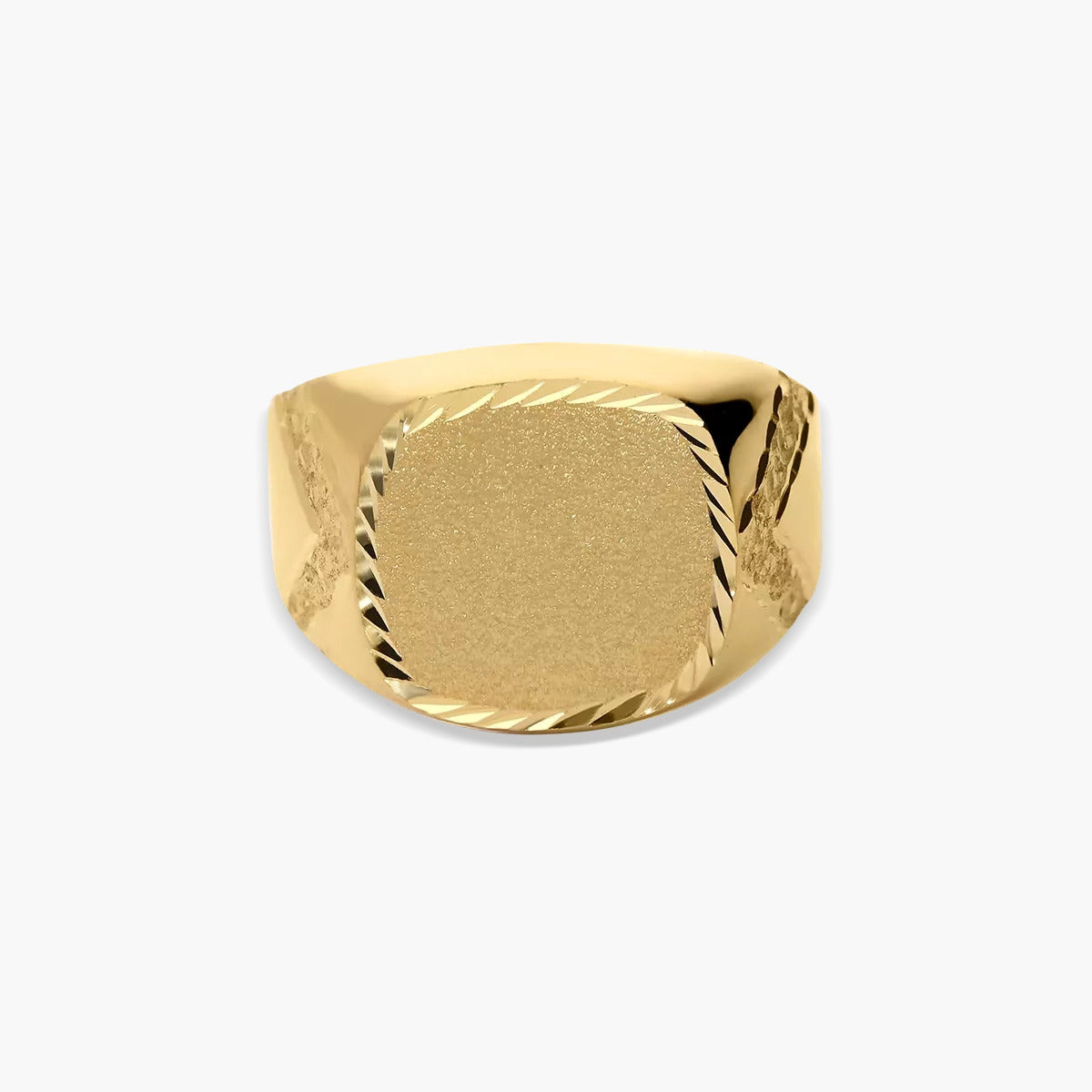 Sello hombre cuadrado de oro 18K