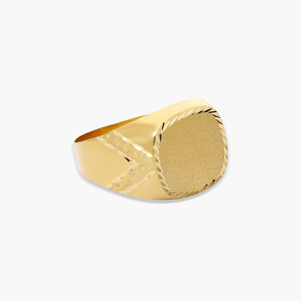 Sello hombre cuadrado de oro 18K