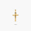 Cruz Cristo inri palo clásico de oro 18K 24 mm