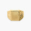 Sello rectangular de oro 18K
