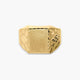 Sello rectangular de oro 18K