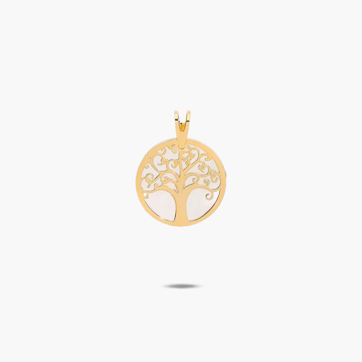 Colgante árbol de la vida de oro 18K nácar 16 mm TREE OF LIFE