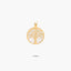 Colgante árbol de la vida de oro 18K nácar 16 mm TREE OF LIFE
