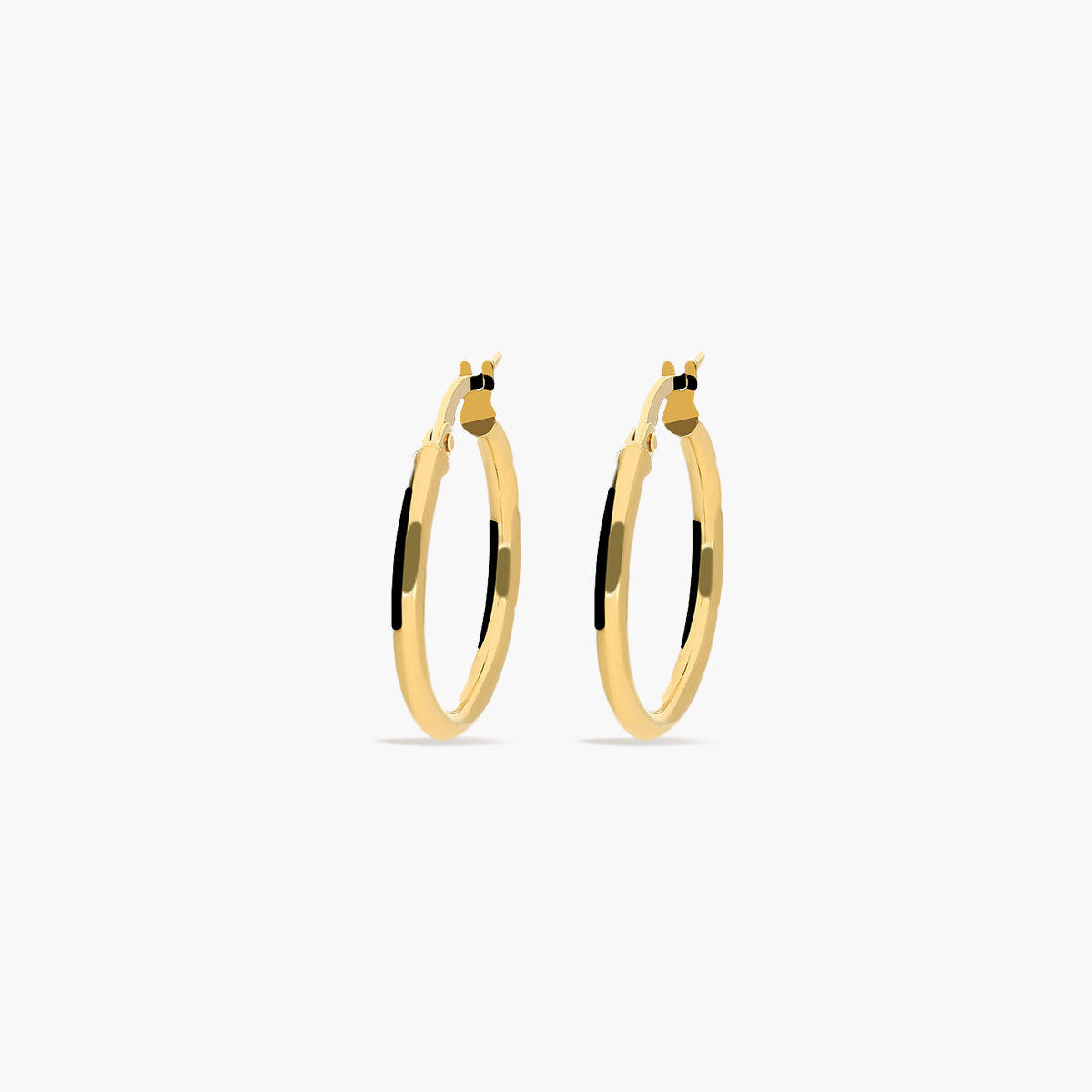 Pendientes de aro de oro 18K 15 mm PERPETUAL