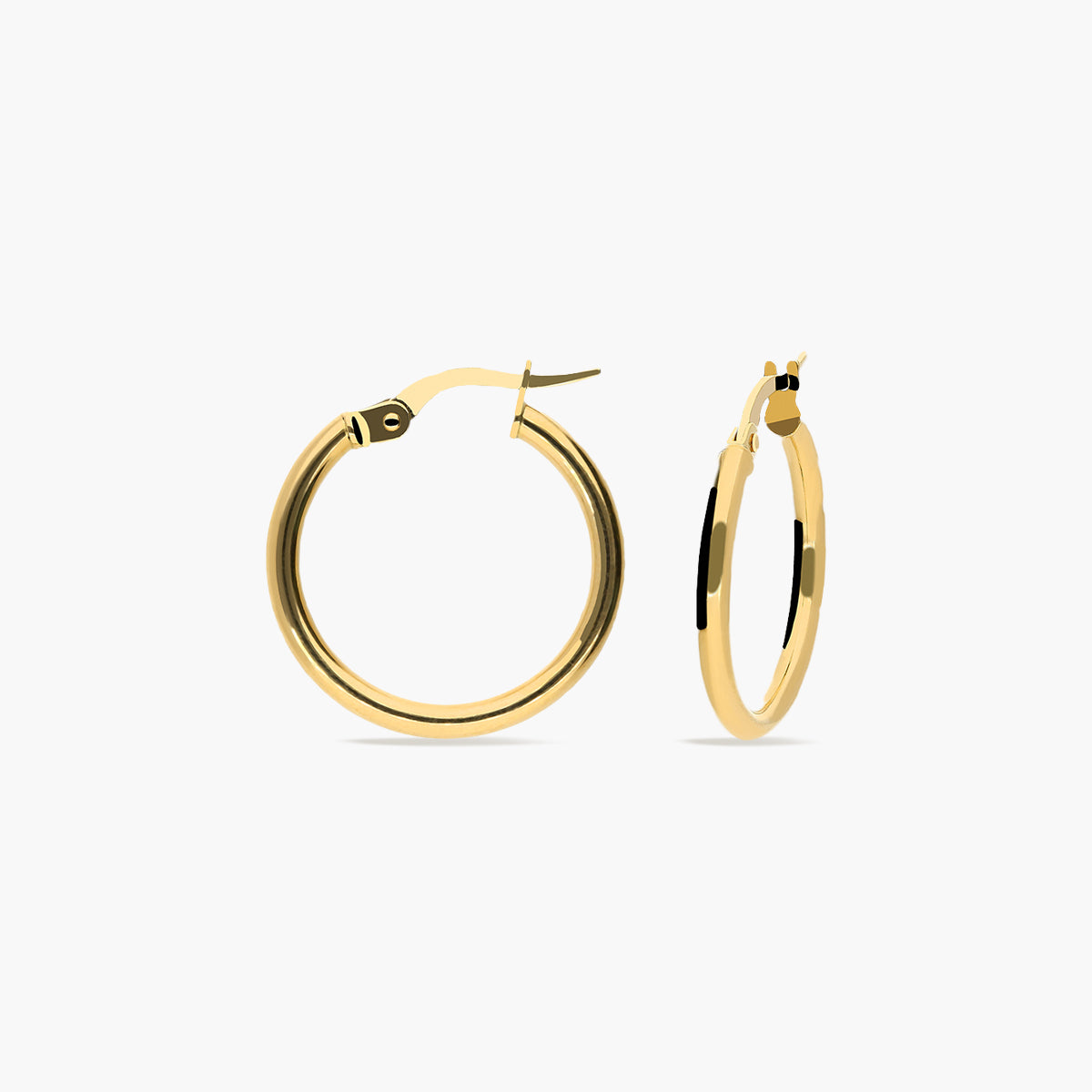 Pendientes de aro de oro 18K 15 mm PERPETUAL
