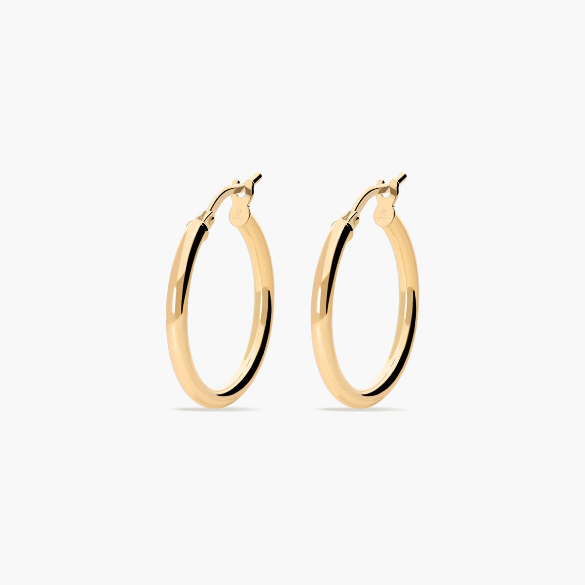 Pendientes de aro de oro 18K 20 mm PERPETUAL
