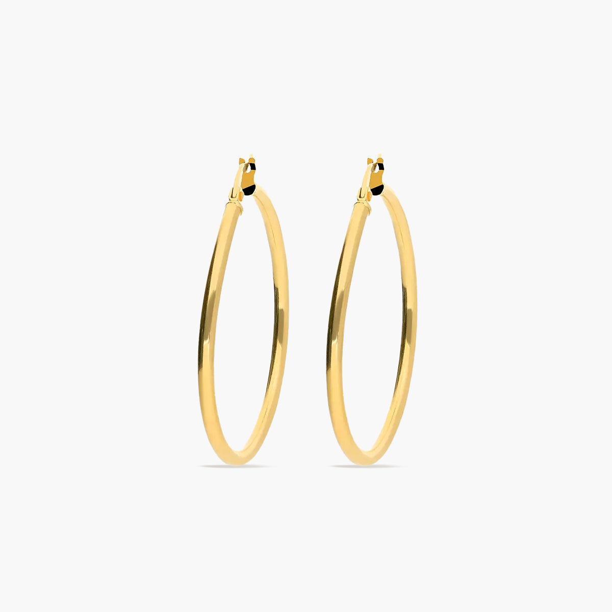 Pendientes de aro de oro 18K 35 mm PERPETUAL