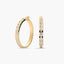 Pendientes de aro de oro bicolor 18K 35 mm MONTE CARLO