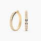 Pendientes de aro de oro bicolor 18K 35 mm MONTE CARLO