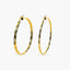Pendientes de aro de oro 18K 30 mm TWIST