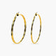 Pendientes de aro de oro 18K 30 mm TWIST
