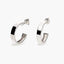 Pendiente oro blanco 18 quilates