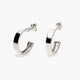 Pendiente oro blanco 18 quilates