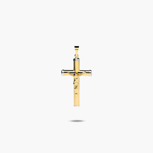 Cruz Cristo de oro 18K 30 mm