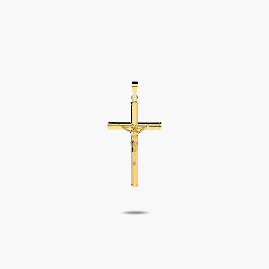 Cruz Cristo de oro 18K 34 mm