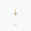 Cruz de oro 18K circonitas en garra 10 mm
