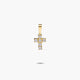 Cruz de oro 18K circonitas 14 mm