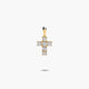 Cruz de oro 18K circonitas 18 mm