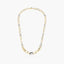 Gargantilla de oro bicolor 18K 45 cm eslabón
