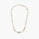 Gargantilla de oro bicolor 18K 45 cm eslabón