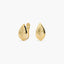 Pendientes forma de hoja de oro 18K 12 mm
