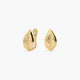 Pendientes forma de hoja de oro 18K 12 mm