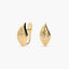 Pendientes forma de hoja de oro 18K 13 mm