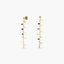 Pendientes largos de oro 18K cadena tipo mayra 48 mm