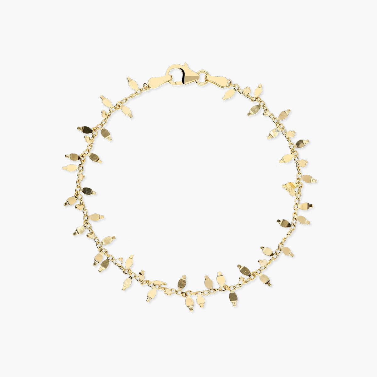 Pulsera de oro 18K cadena tipo mayra 18 cm