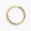 Pulsera de oro 18K eslabón anillas 19 cm