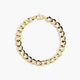 Pulsera de oro 18K eslabón anillas 19 cm