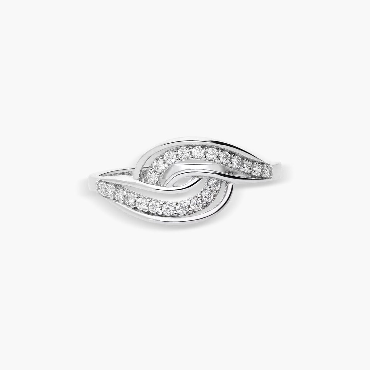 Anillo de oro blanco 18K 
