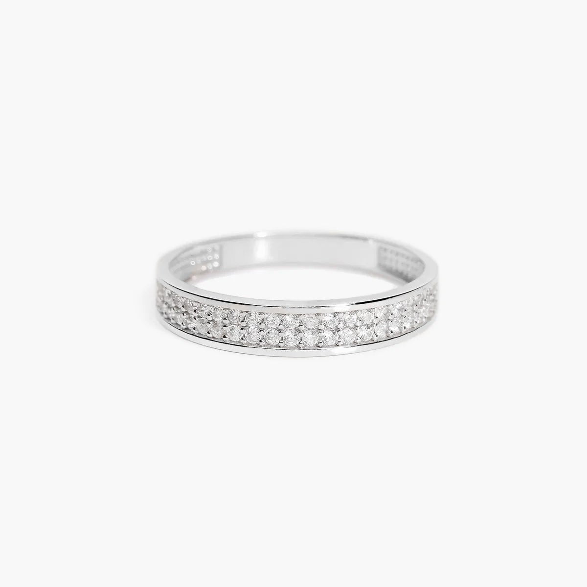 Anillo de oro blanco 18K 