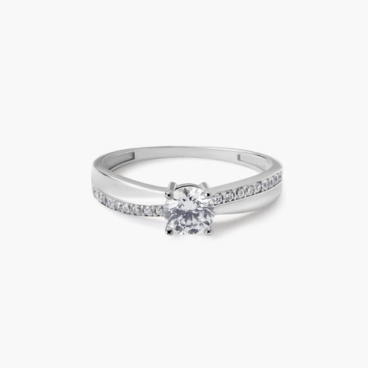 Anillo de oro blanco 18K 