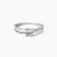 Anillo de oro blanco 18K 