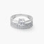 Anillo de oro blanco 18K 