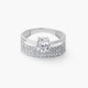 Anillo de oro blanco 18K 