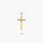 Cruz Cristo palo plano de oro 18K 34 mm