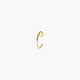 Piercing de nariz de oro 18K aro abierto 10 mm