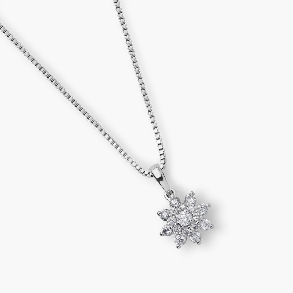 Collar diamante natural 0.04 ct. oro 18 quilates