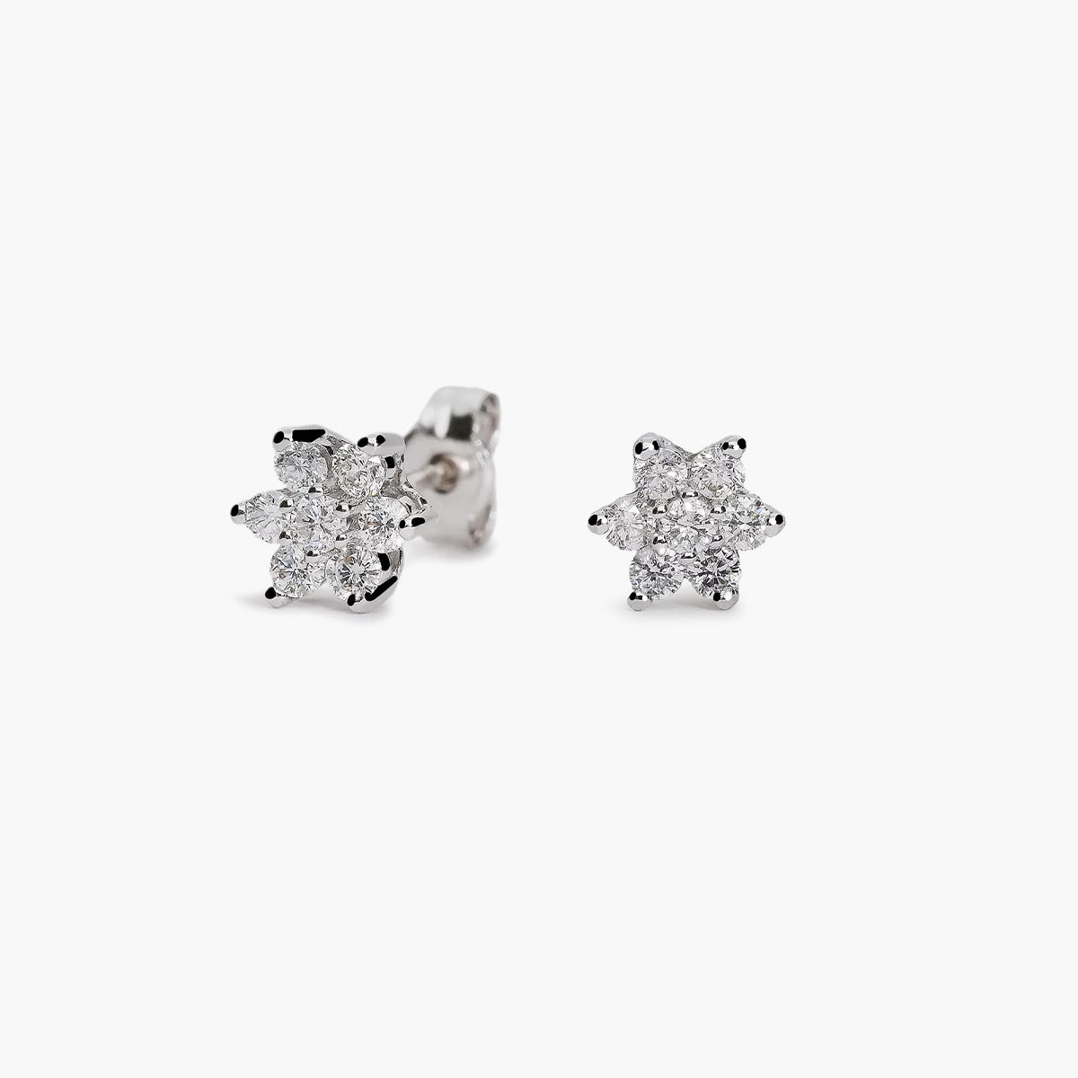 Pendiente diamante natural 0.43 ct. oro 18 quilates