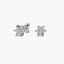 Pendiente diamante natural 0.43 ct. oro 18 quilates