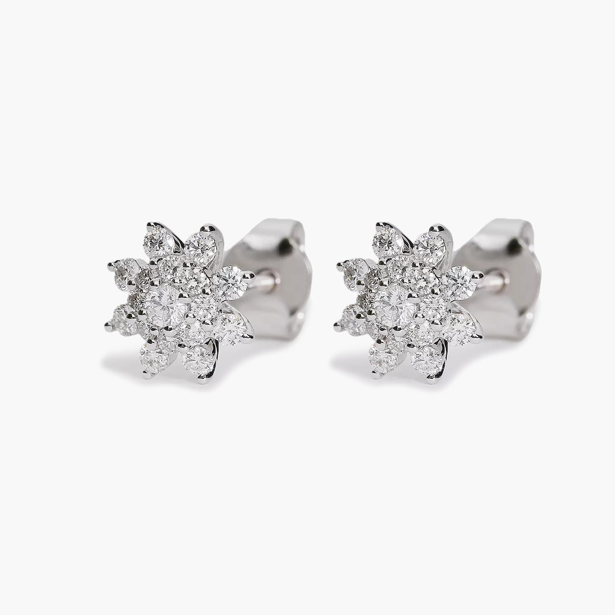 Pendiente diamante natural 0.43 ct. oro 18 quilates