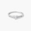 Anillo de oro blanco 18K diamante natural 0.3 ct. COMET