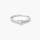 Anillo de oro blanco 18K diamante natural 0.3 ct. COMET