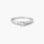 Anillo de oro blanco 18K diamante natural 0.3 ct. COMET
